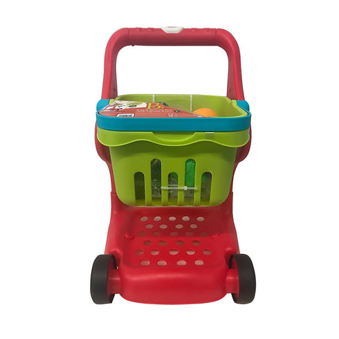 B. Toys Shop & Glow Toy Cart – Light-Up Shopping Cart with Play Food for Kids
