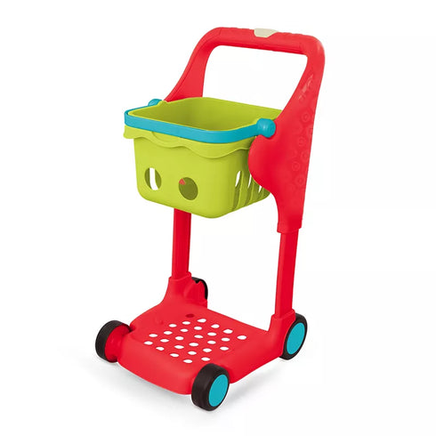 B. Toys Shop & Glow Toy Cart – Light-Up Shopping Cart with Play Food for Kids