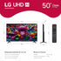 LG 50" UA7700 UHD AI 4K Smart TV with ThinQ AI, HDR, WebOS Streaming & 4-Year Protection Plan