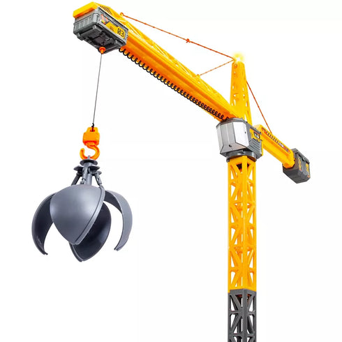 Dickie Toys Titan 59-Inch RC Crane with Accessories – Remote Control Construction Crane