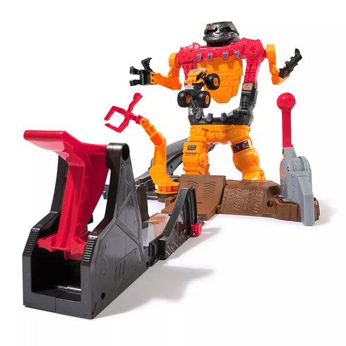 Monster Jam Smash & Bash Smashbot Playset – Action-Packed Monster Truck Arena with Launch