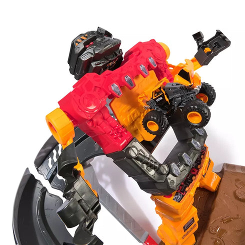 Monster Jam Smash & Bash Smashbot Playset – Action-Packed Monster Truck Arena with Launch