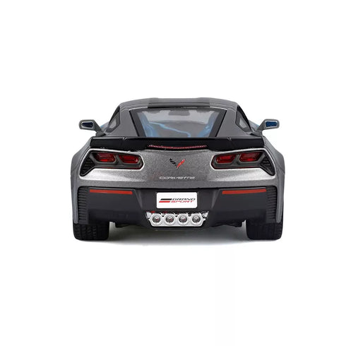 Maisto 1:24 2017 Chevrolet Corvette Assembly Line Model Kit – Buildable Die-Cast Sports Car with Precision Detailing