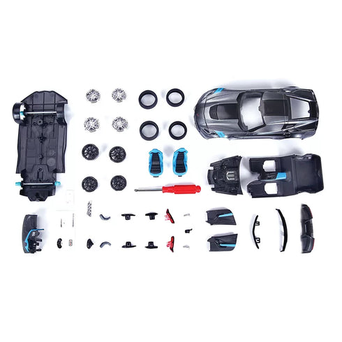 Maisto 1:24 2017 Chevrolet Corvette Assembly Line Model Kit – Buildable Die-Cast Sports Car with Precision Detailing