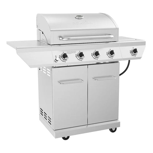 Nexgrill 4-Burner Gas Grill with Side Burner & Cover – Propane BBQ Grill for Backyard Cooking & Outdoor Entertaining