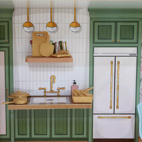 KidKraft Garden Party Dollhouse with Toy Car & 37-Piece Accessory Set – Multi-Level Wooden Dollhouse for Kids