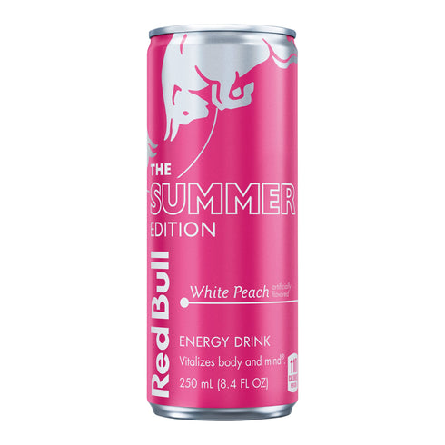 Red Bull Summer Edition Energy Drink White Peach Multi-Pack, 24 pk./8.4 fl. oz.