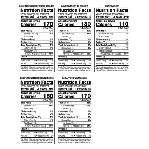 Hershey Assorted Flavored, Halloween Candy Bulk Bag, 100 ct.