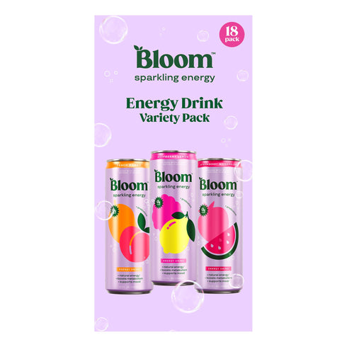 Bloom Sparkling Energy Variety Pack, 18 pk./12 oz.