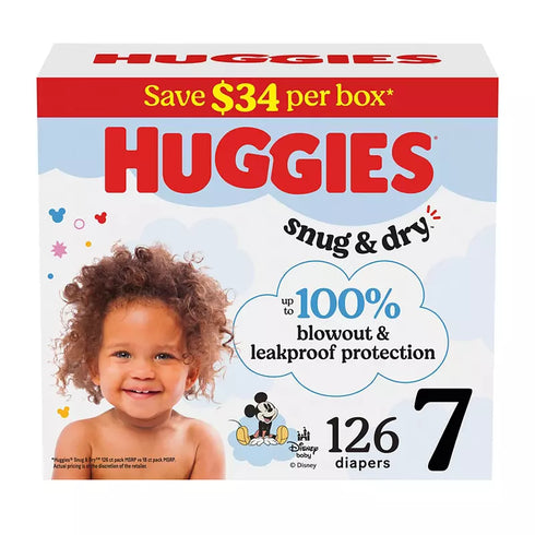 Huggies Snug & Dry Baby Diapers (Select your Size)