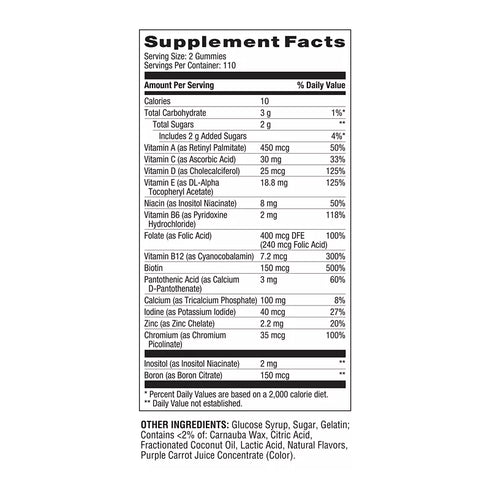 Berkley Jensen Women's Multivitamin Gummies, 220 ct