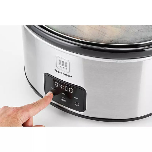 Toastmaster 6-Quart Digital Programmable Slow Cooker with Removable Stoneware
