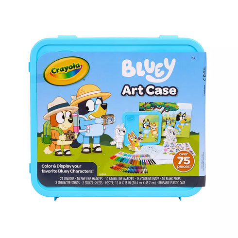 Crayola Bluey Art Case – 100+ Piece Coloring & Activity Set for Kids