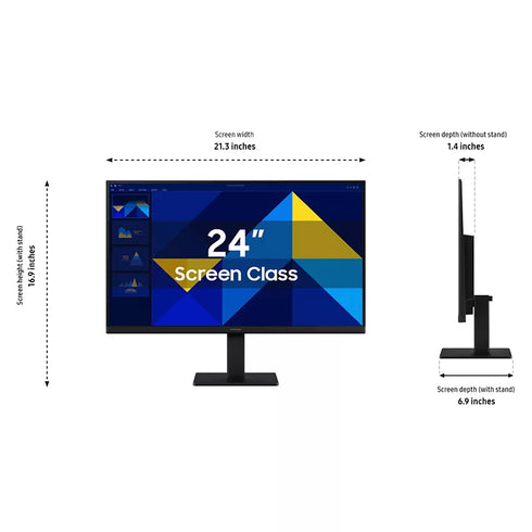 Samsung 24" S30GD 100Hz FHD Monitor with IPS Panel – Smooth Gaming & Work Display