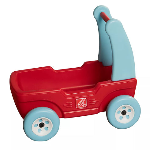 Step2 Walk Around Wagon – Kids Push/Pull Ride-On Wagon with Storage & Easy-Glide Wheels