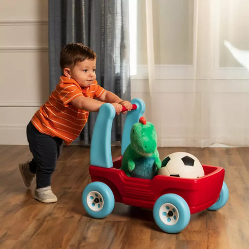 Step2 Walk Around Wagon – Kids Push/Pull Ride-On Wagon with Storage & Easy-Glide Wheels