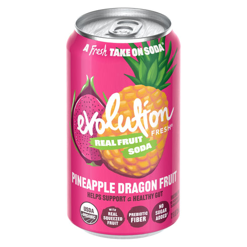 Evolution Fresh Organic Pineapple Dragon Fruit Real Fruit Soda, 6 pk./12 oz.