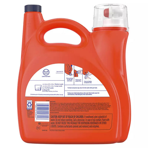 Tide Ultra Bright & White Liquid Laundry Detergent, 115 loads/147 fl. oz