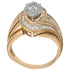2.00 Carat Total Weight Marquise Cut Diamond Ring in 14K Gold