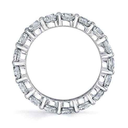 Lab Created White Sapphire Full Eternity Band in 14K Gold