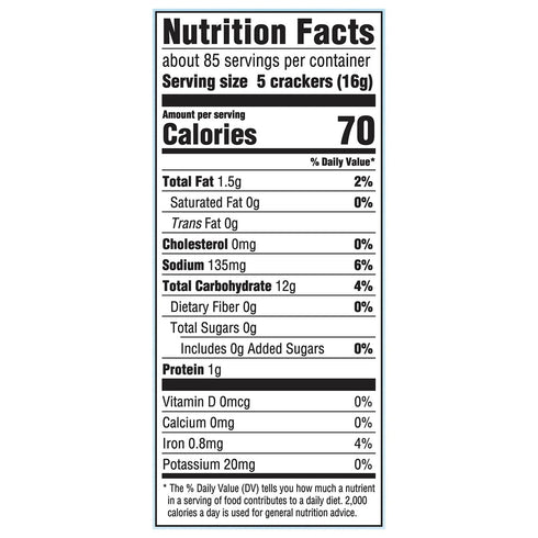 Premium Original Saltine Crackers, 4 oz., 12 pk.