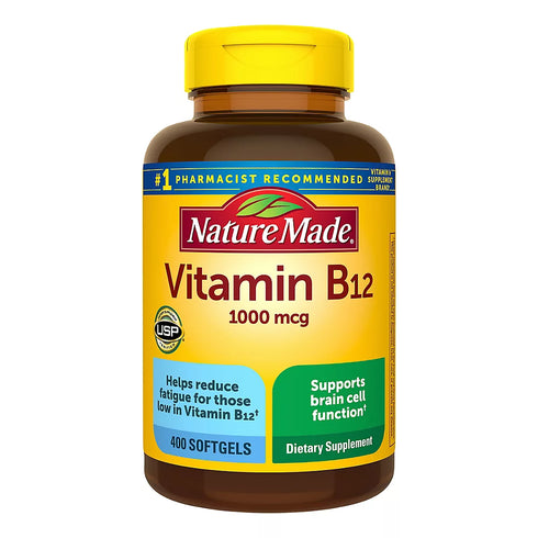Nature Made Vitamin B12 1000mcg Softgels, 400 ct.