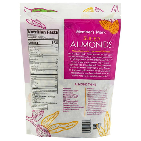 Member's Mark Sliced Almonds, 32 oz