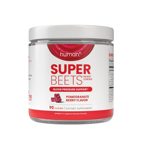 HumanN SuperBeets Heart Chews, Pomegranate Berry, 90 Count – Supports Heart Health & Circulation