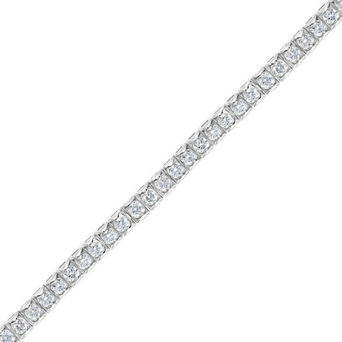 4.96 Carat Total Weight Diamond Tennis Bracelet in 14K Gold