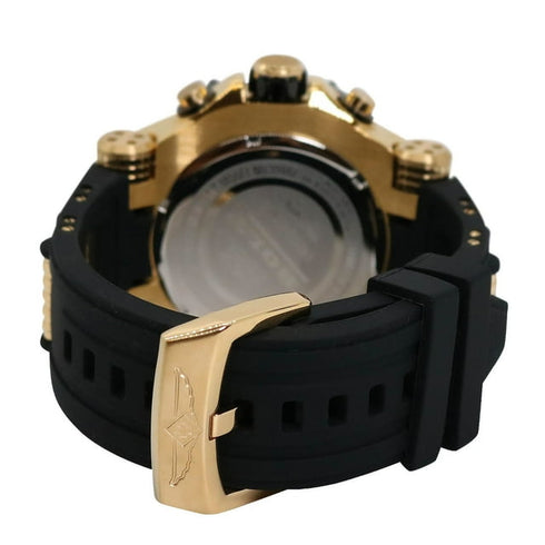 Invicta Bolt Quartz Mens Watch 52mm Gold Tone Stainless Steel Blue Dial