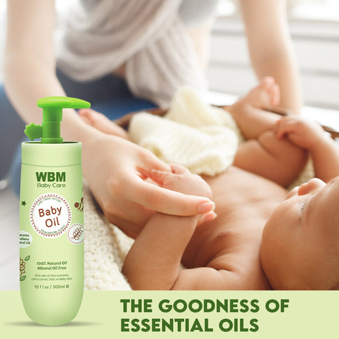 WBM Baby Care Baby Oil - Nourishing Skin Care With 100% Natural Ingredients, 300ml