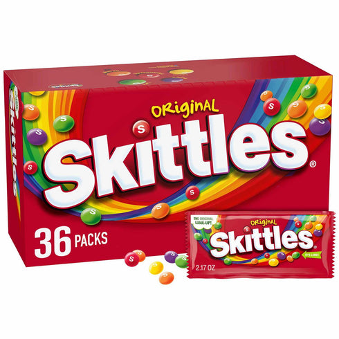 Skittles Original Bulk Full-Size Chewy Candy Bags, 36 ct./2.17 oz.