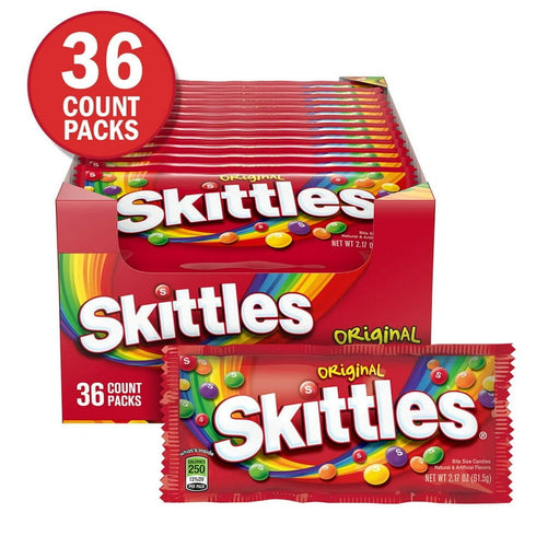 Skittles Original Bulk Full-Size Chewy Candy Bags, 36 ct./2.17 oz.