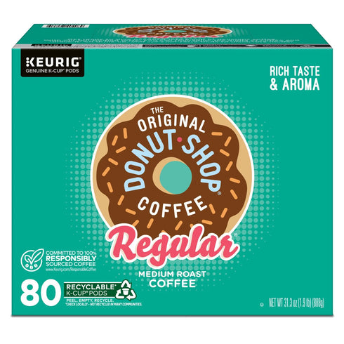 The Original Donut Shop Coffee K-Cup Pod, 80-count