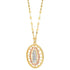 Our Lady of Guadalupe Pendant Necklace in Solid 14K Gold