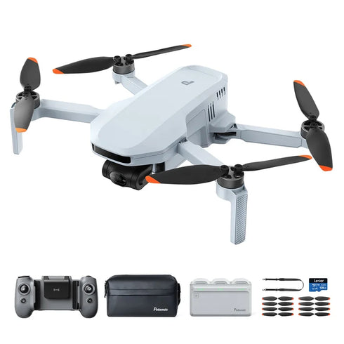 Potensic ATOM 2 4K Drone Bundle – Lightweight GPS Drone, 128GB MicroSD, Spare Propellers & Remote Lanyard