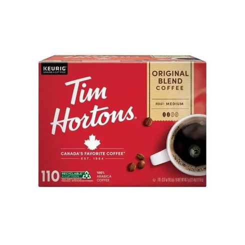 Tim Hortons Coffee Original Blend K-Cup Pod - 110-count