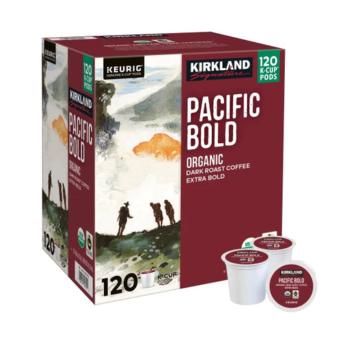 Kirkland Signature Coffee Organic Pacific Bold K-Cup Pod, 120-count