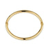 Knife Edge Bangle Bracelet in 14K Solid Gold
