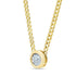0.18 CT Diamond Bezel Pendant Necklace in 14K Gold