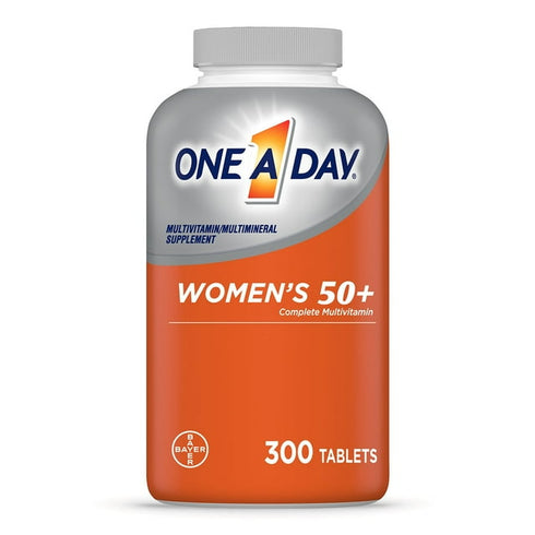One A Day Women’s 50+ Multivitamin Tablets, 300 Count – Supports Bone, Heart & Immune Health