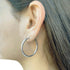 Italian Sterling Silver Hoop Earring Set | Polished Circle Earrings