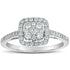 0.50 Carat Total Weight Halo Diamond Ring in 14K Gold