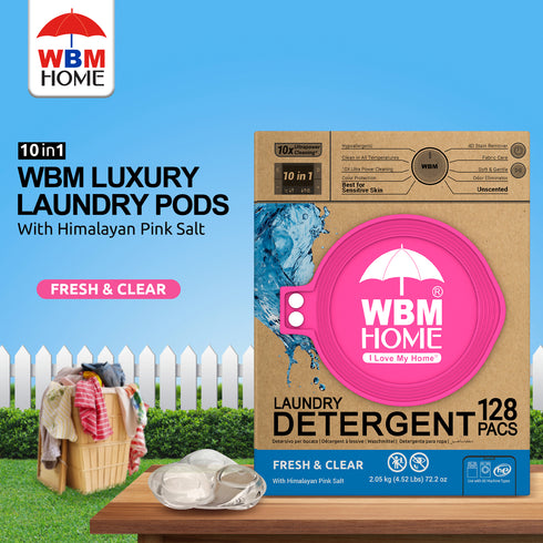 WBM Laundry Detergent Pods | Luxury Fresh & Clear Scent