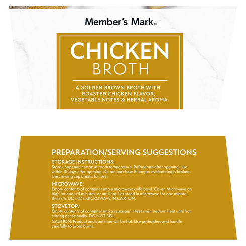 Member's Mark Chicken Broth, 32 oz., 6 pk