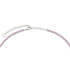Lab Created Pink Sapphire Tennis Necklace in Sterling Silver