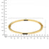 Knife Edge Bangle Bracelet in 14K Solid Gold