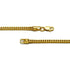 Diamond Cut Franco Chain Necklace in Solid 14K Gold