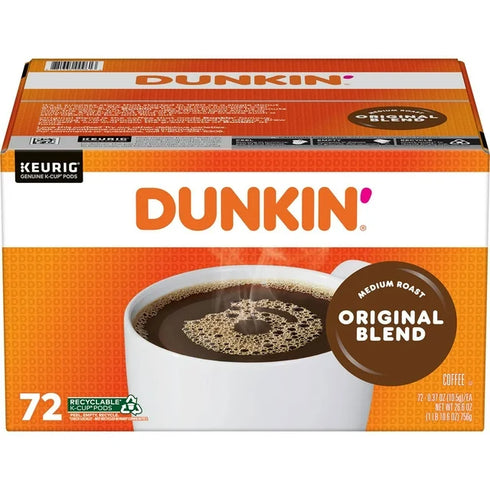 Dunkin' Donuts, Original Blend, Medium Roast, K-Cup Pods, 72ct