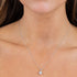 0.23 CT Round Cut Diamond Pendant Necklace in 14K Gold